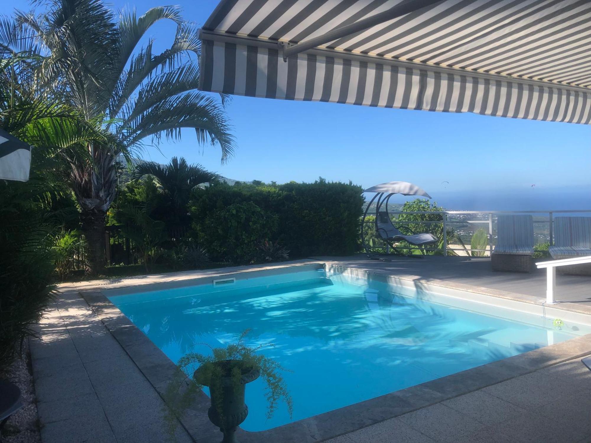 St Leu -Villa D'Artiste, Superbe Vue Mer, Piscine Chauffee سان لوي المظهر الخارجي الصورة